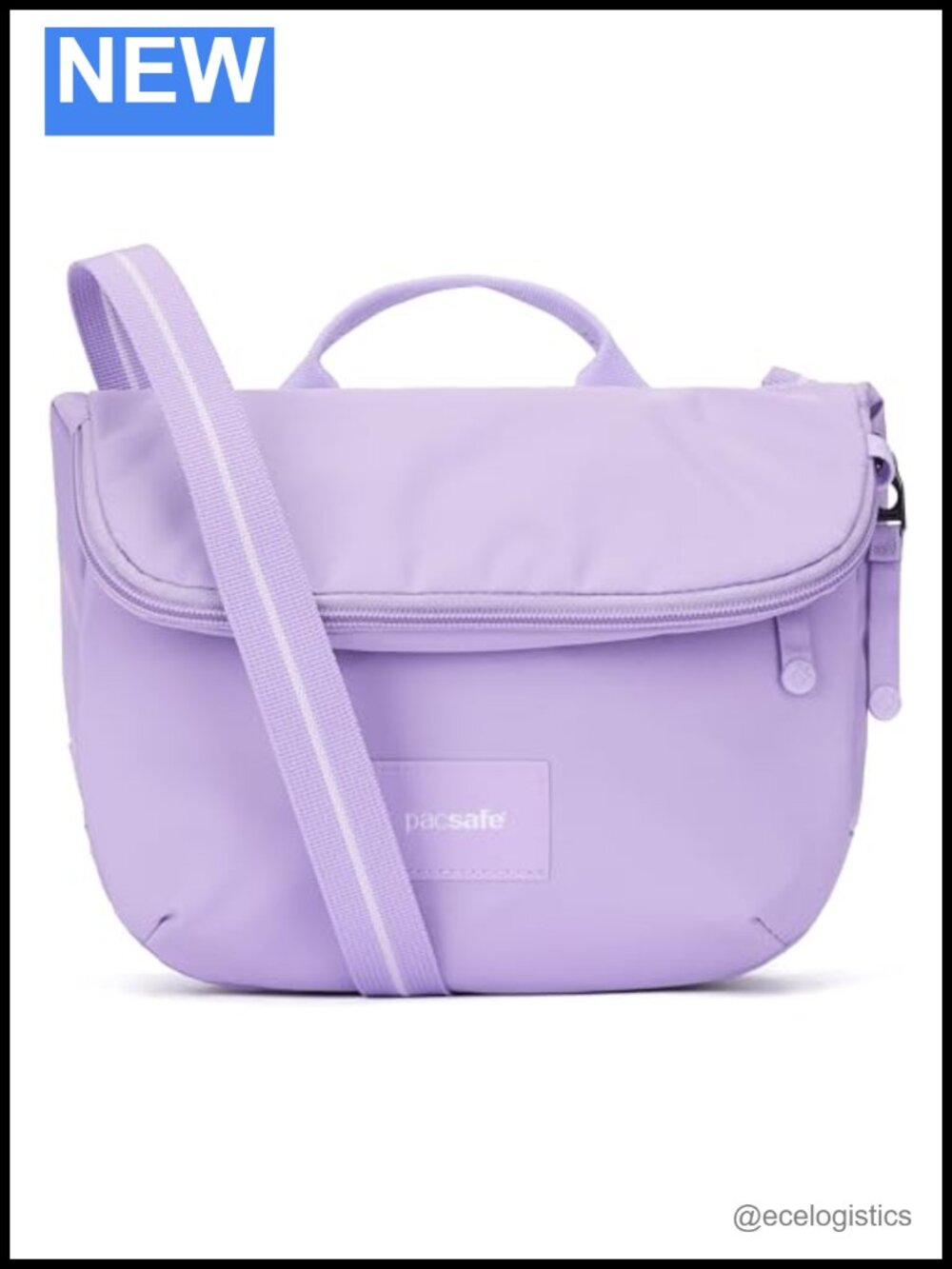 Anti-Theft Expandable Crossbody Saddle Purse Recycled Polyester Wire Reinforced